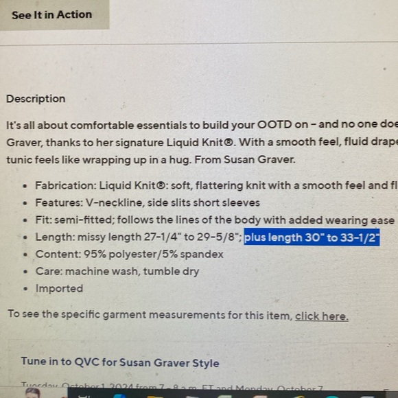 Susan Graver Modern Essential Regular Liquid Knit Tunic - Coral Pop NIB Size 4X - Picture 9 of 9